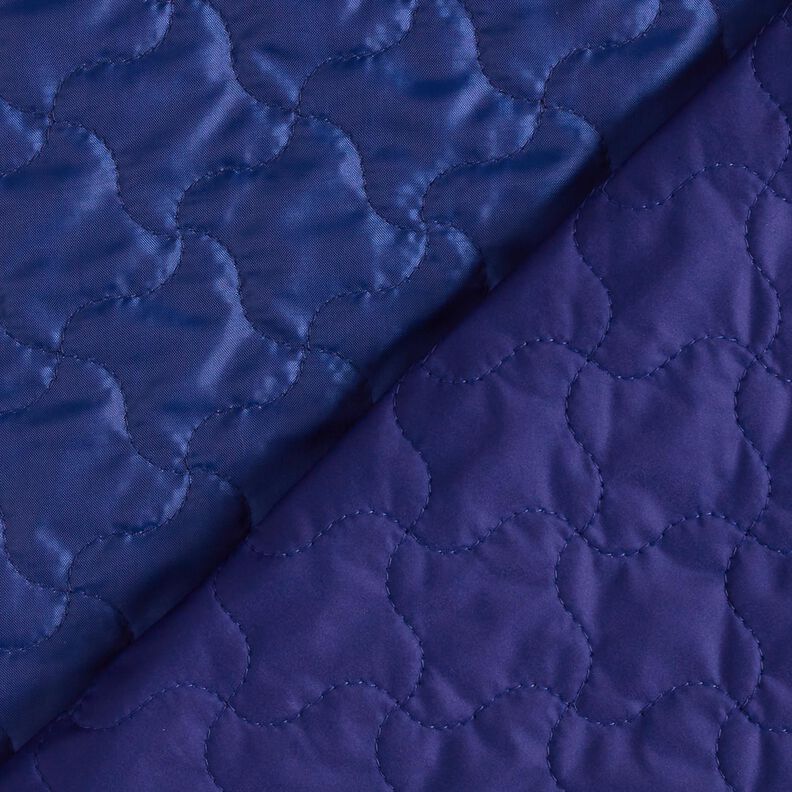 Tissu matelassé avec losanges abstraits – bleu marine,  image number 6