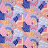 Popeline coton Little Creatures Impression numérique | Nerida Hansen – corail/lilas bleu,  thumbnail number 1