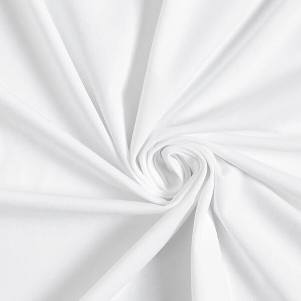 Jersey coton Medium uni – blanc,  image number 1