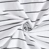 Coton mélangé à larges rayures – blanc/noir,  thumbnail number 3