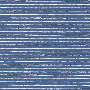 Jersey coton Bandes de gribouillage – bleu jean, 