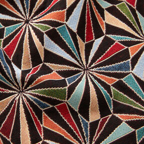 Tissu de décoration Gobelin Losanges – noir/vert, 