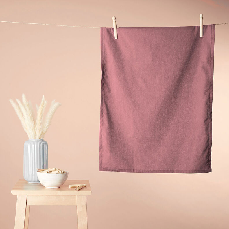 Tissu en coton Cretonne Uni – vieux rose foncé,  image number 8
