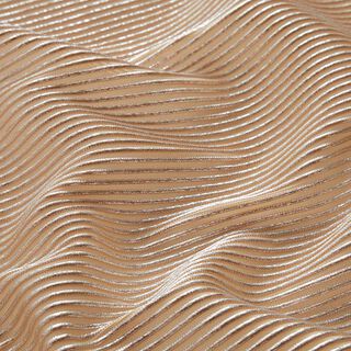 Organza Lurex Streifen – écru/argent, 