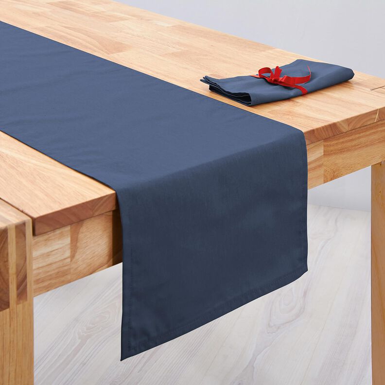 Tissu de lin en ramie mélangée medium – gris bleu,  image number 9