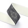 Ruban élastique Labyrinthe [ 3,5 cm ] – noir/blanc,  thumbnail number 2