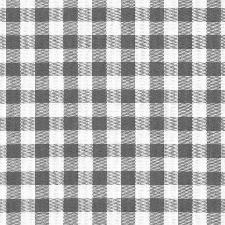 Tissu en coton Vichy - 1 cm – gris,  image number 1