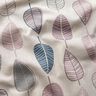 Tissu de décoration Semi-panama Feuilles rétro – vieux rose clair/nature,  thumbnail number 2