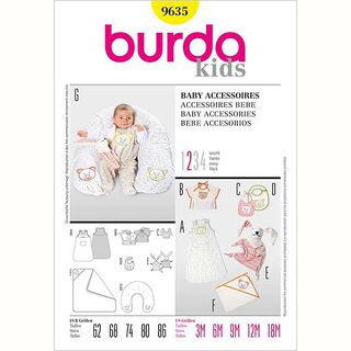 Accessoires bébé, Burda 9635, 