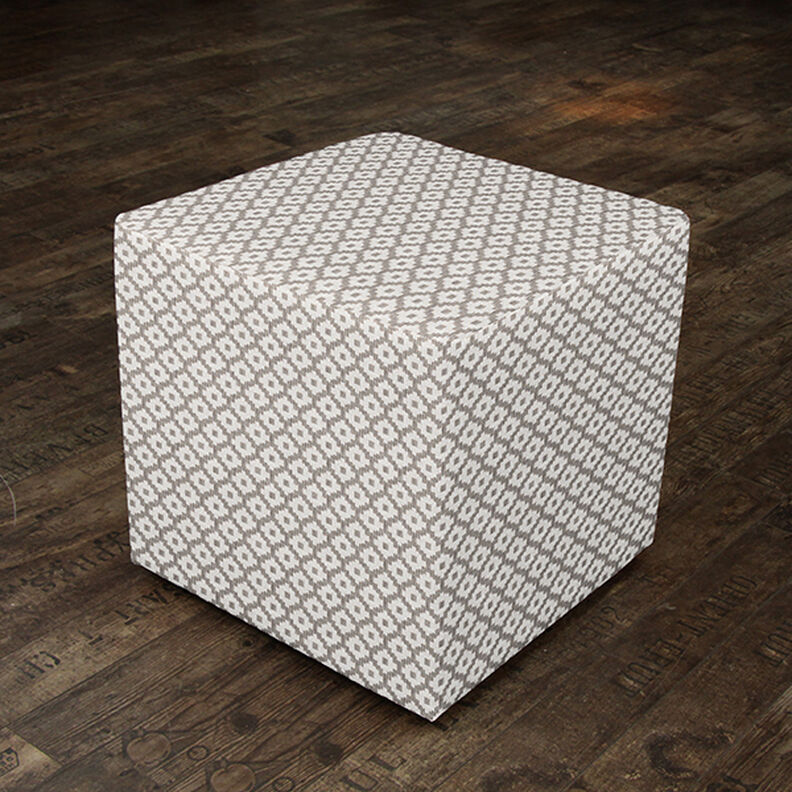 Tissu d'extérieur jacquard Losanges – gris,  image number 8