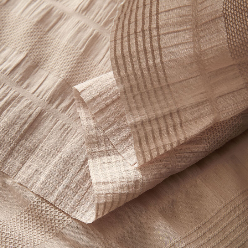 Tissu en coton smocké – amande,  image number 3