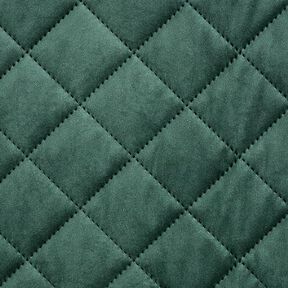 Tissu de revêtement Velours Tissu matelassé – vert foncé, 