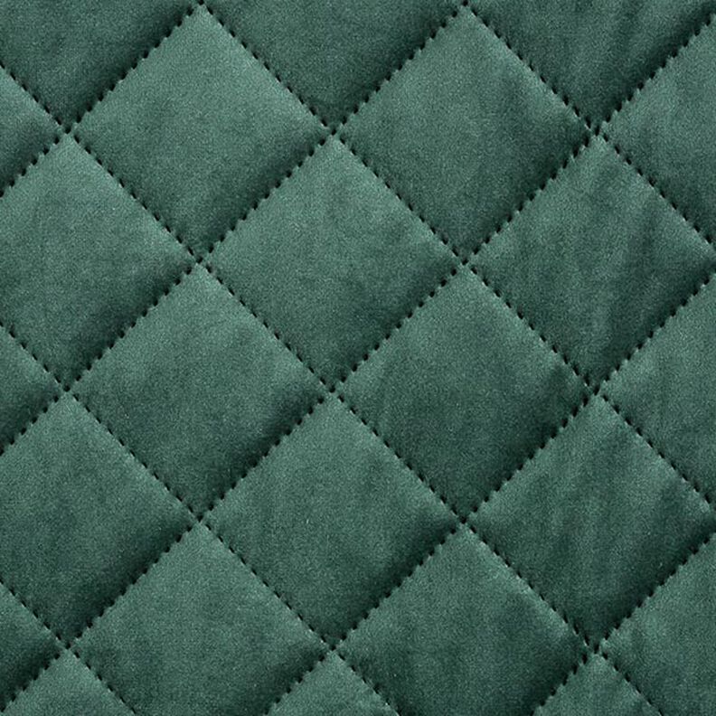 Tissu de revêtement Velours Tissu matelassé – vert foncé,  image number 1