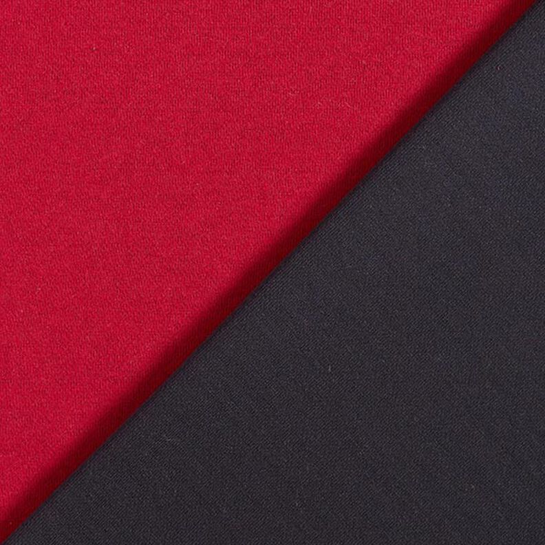 Jersey double face uni – carmin/bleu nuit,  image number 1