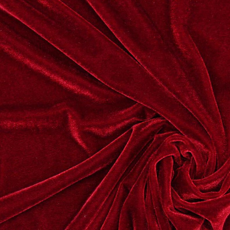 Velours stretch – carmin,  image number 1