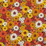 Tissu viscose Fleurs d’été – jaune soleil/noir,  thumbnail number 1