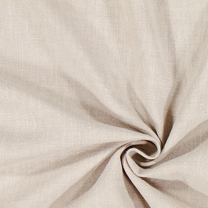 Tissu de Ramie–Mix stonewashed, qualité lourde – beige clair,  image number 1