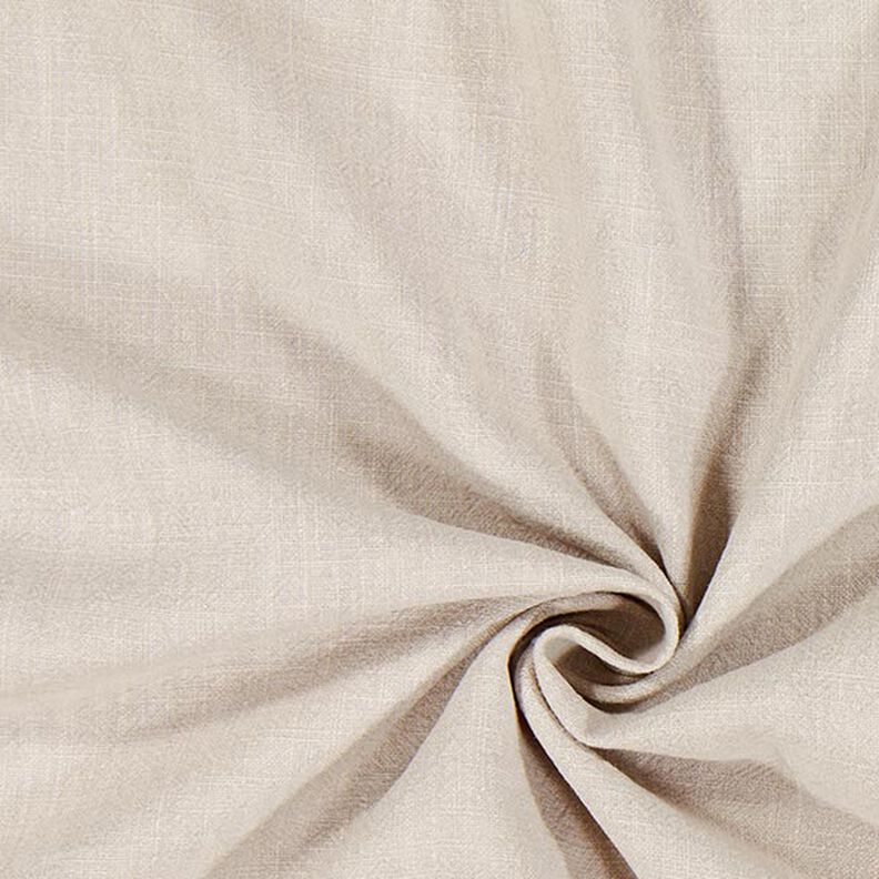 Tissu de lin prélavé – beige clair,  image number 1
