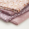 Jersey coton Cœurs et rayures – vieux rose clair,  thumbnail number 6
