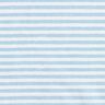 Tissu en coton Cretonne rayures décontractées – bleu clair/blanc,  thumbnail number 1