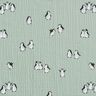 Tissu double gaze de coton joyeux pingouins – roseau,  thumbnail number 1