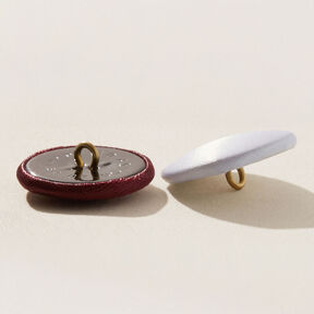 Bouton recouvert Satin mariée – rouge bordeaux, 