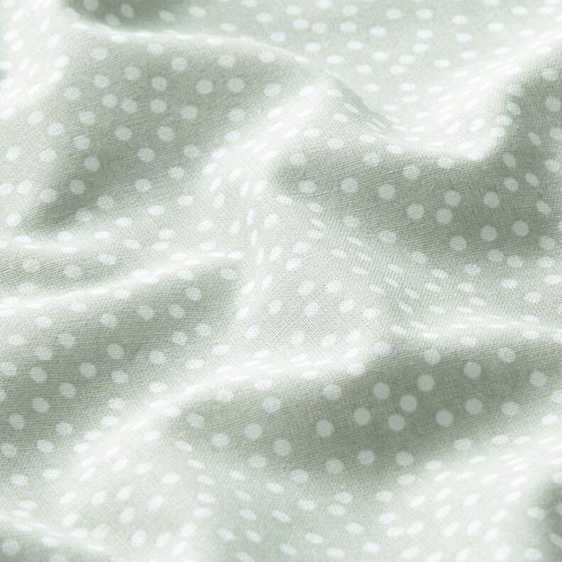 Tissu en coton Cretonne points irréguliers – vert pastel,  image number 2