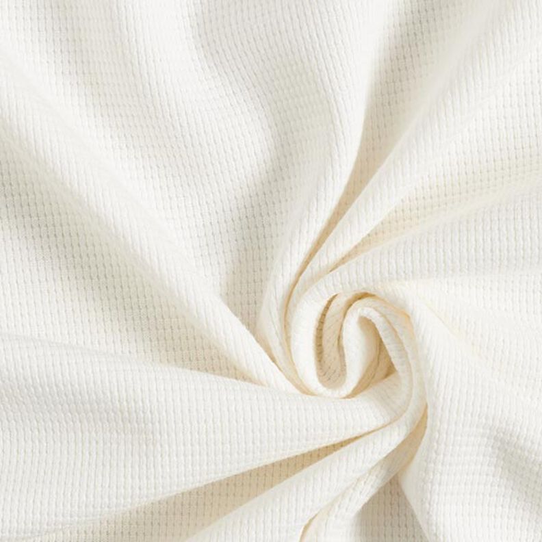 Mini Jersey de coton gaufré uni – blanc,  image number 1