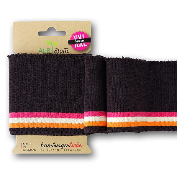 GOTS Bord-côtes bio CUFF ME COLLEGE [140 cm | 7,5 cm] | Albstoffe | Hamburger Liebe,  image number 1