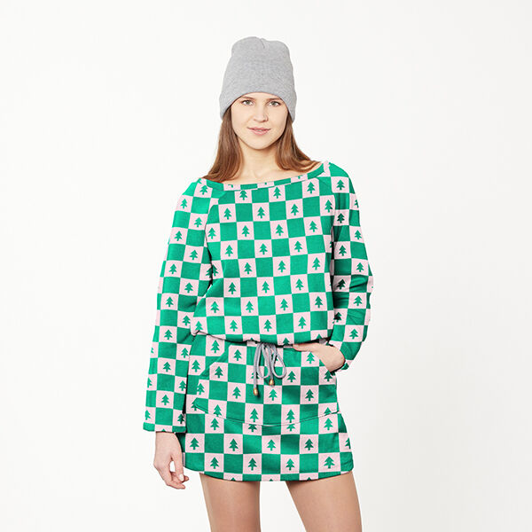 Soft sweat Sapins de Noël – vert genévrier/rose clair, image number 7