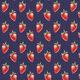 Jersey coton Fraises Impression numérique | STENZO – bleu marine/rouge feu,  thumbnail number 1