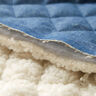 Tissu matelassé Jeans-Teddy – bleu acier,  thumbnail number 6
