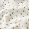 Tissu double gaze de coton Mini-tulipes Impression numérique – blanc,  thumbnail number 2