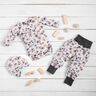 GOTS Jersey coton Fleurs aquarelle Impression numérique – écru/violet pastel,  thumbnail number 5