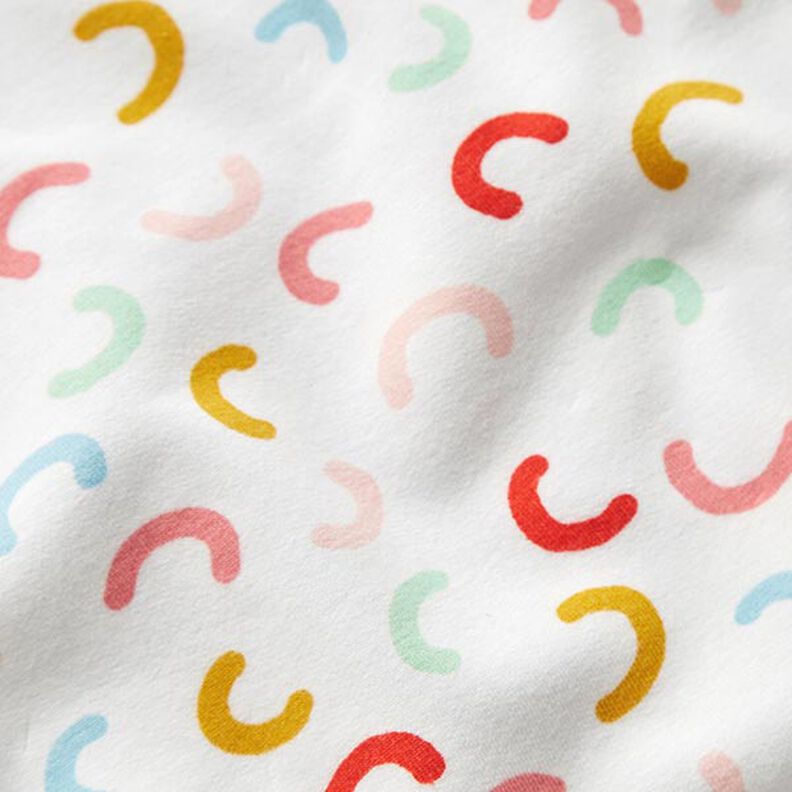 Sweatshirt gratté Arcs colorés – blanc,  image number 2