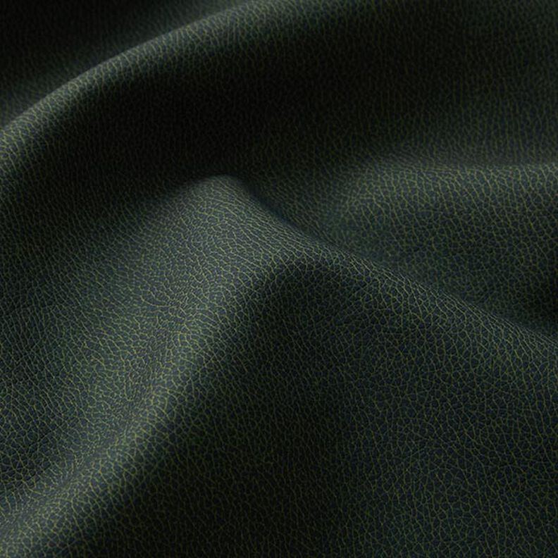 Tissu de capitonnage similicuir nappa – vert foncé,  image number 2