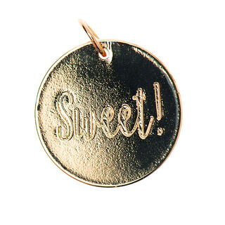 Pendentif Sweet [Ø17 mm] | Rico Design – or métallique, 