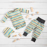 Jersey coton Bandes au pinceau – blanc,  thumbnail number 6