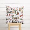 Tissu de décoration Canvas Village d'hiver – blanc/rouge foncé,  thumbnail number 6
