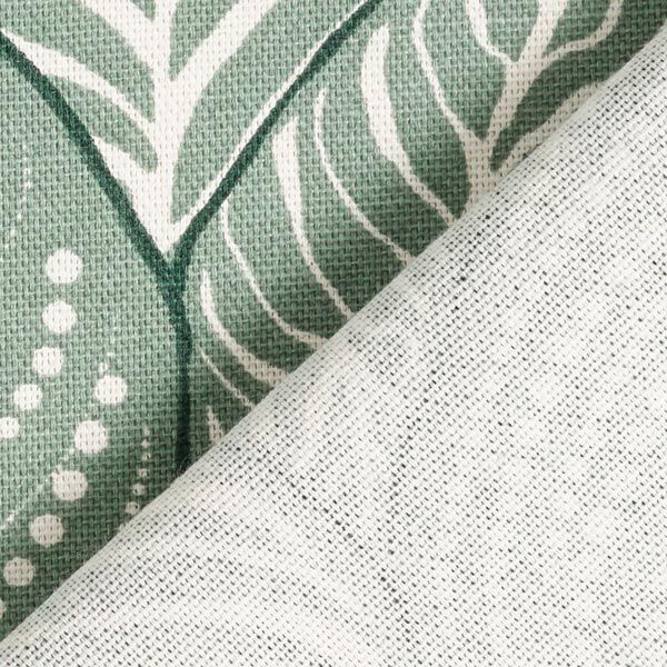 Tissu de décoration semi-panama feuilles simples – roseau, image number 4