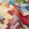 Tissu de décoration Gobelin Tetris – carmin/vert,  thumbnail number 2