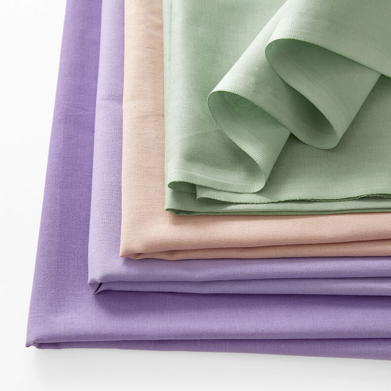 Tissu en coton Cretonne Uni – menthe clair,  image number 4
