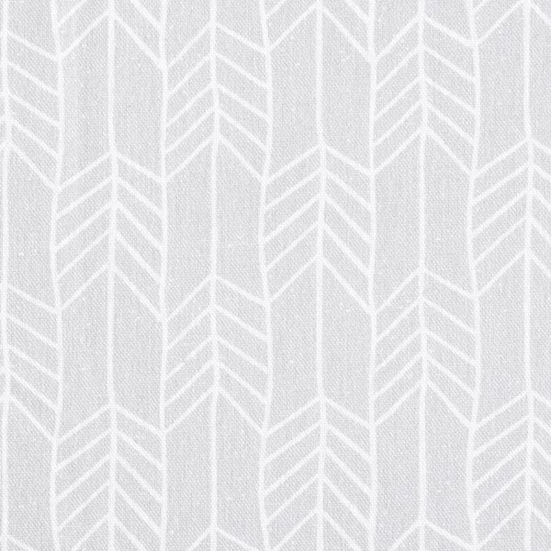 Tissu de décoration Semi-panama Motif de flèches – gris clair,  image number 1