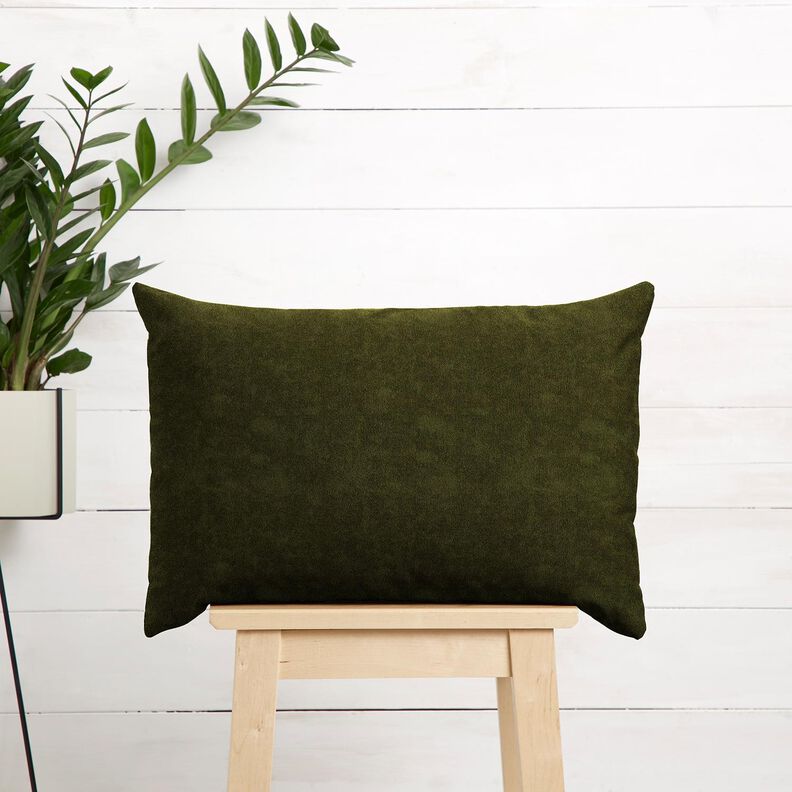 Tissu éponge Stretch Uni – olive foncé, image number 6