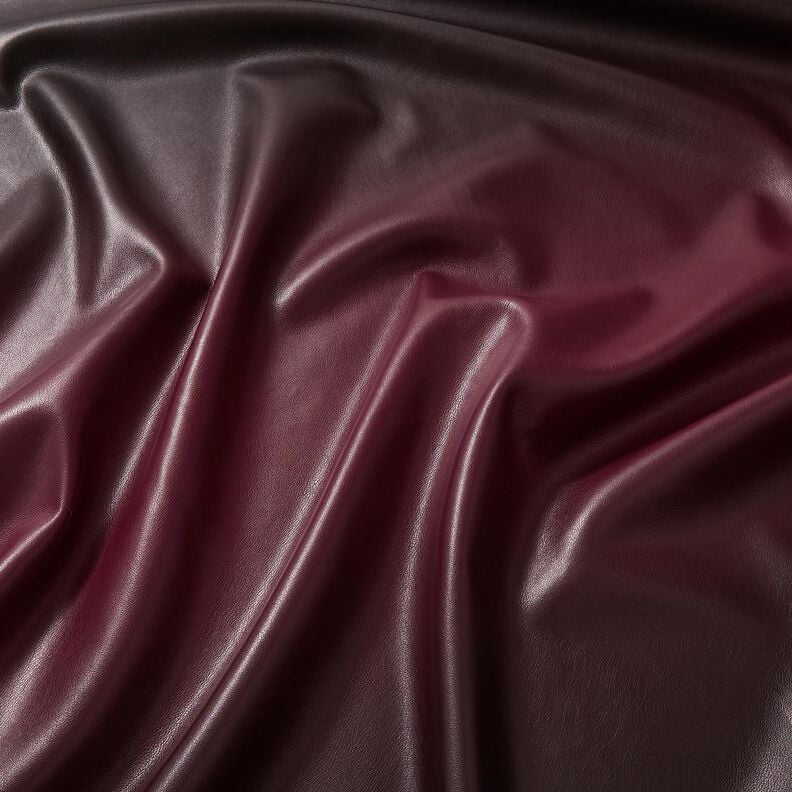 Similicuir Dégradé de couleurs | Katia Fabrics – noir/rouge bordeaux, image number 2