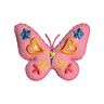 Application papillon [ 4,5 x 5,5 cm ] – rose/jaune,  thumbnail number 1