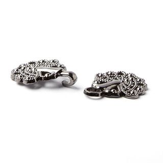Fermoir passementerie [40 mm] - argent ancien métallique métallique vieilli métallique, 