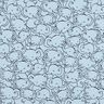 Coton mélangé Jersey Bousculade d'éléphants – bleu argenté,  thumbnail number 1