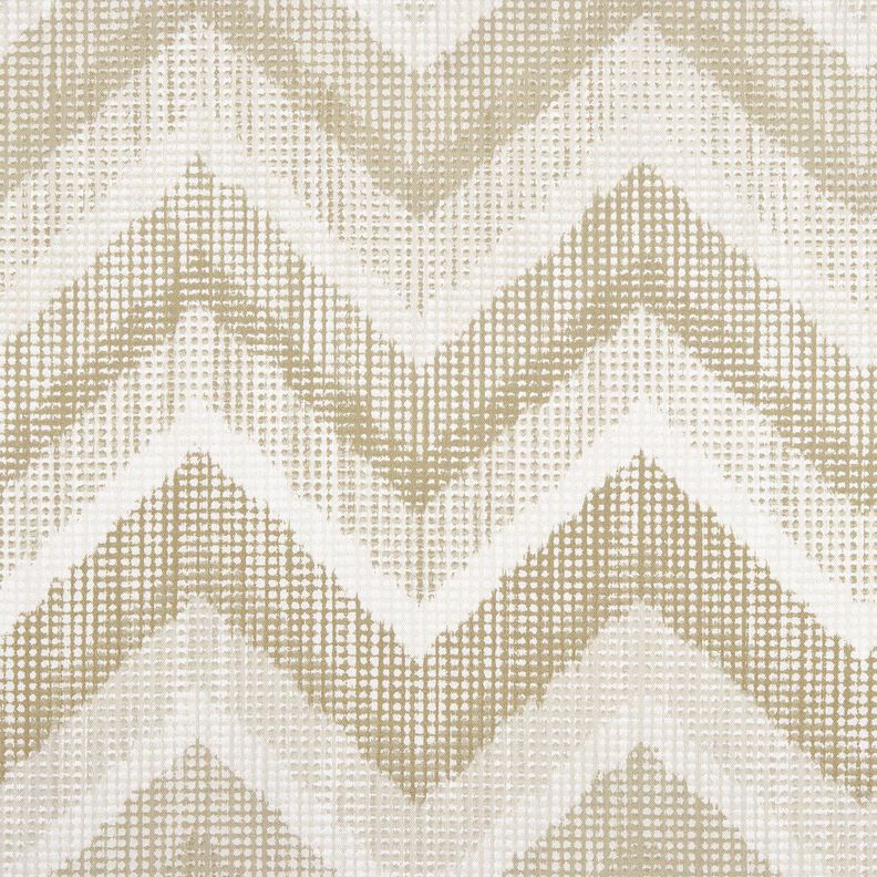 Tissu de décoration Semi-panama Chevrons – nature/dune, image number 1