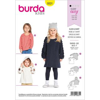 Robe shirt | Sweater | Hoodie, Burda 9331 | 92 - 122, 